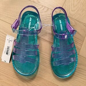 Joe Fresh Aqua and Violet Sandals